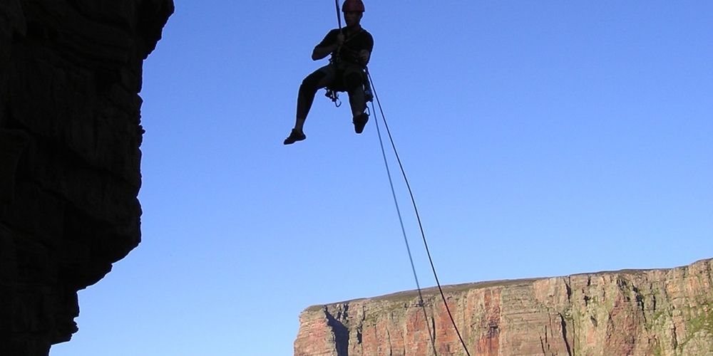 Ra Climbing Skills Abseiling Old Man Of Hoy7