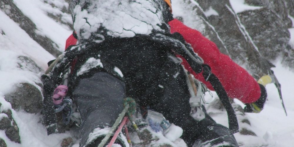 Ra Skills Winter Climbing Out In The Lead